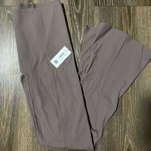 NWT SPANX Smooth Front Micro Flare Leggings in Smoke